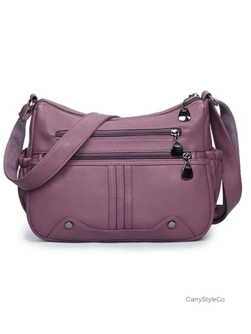 Women Soft PU Leather Shoulder Handbag Multi Pocket Crossbody Tote Satchel